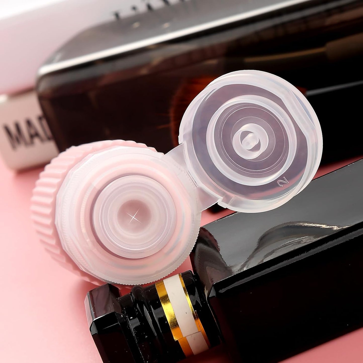 16 Pack Travel Bottles for Toiletries, Oversize Silicone Travel Containers jar for Toiletries, Leak Proof Refillable Liquid Shampoo And Conditioner Travel Essentials toiletry Bottles