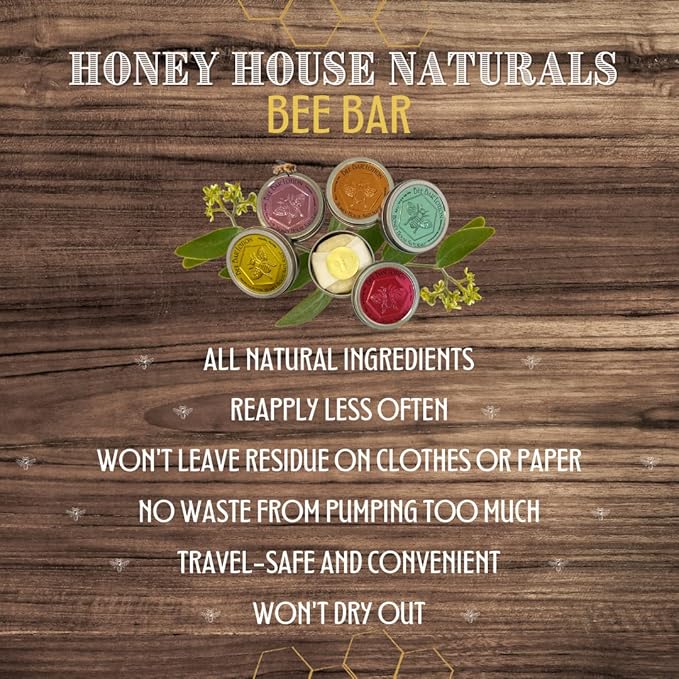 Bee Bar Honey House Naturals Duo – Natural – Small .6 ounce & Large 2 ounce (Natural)