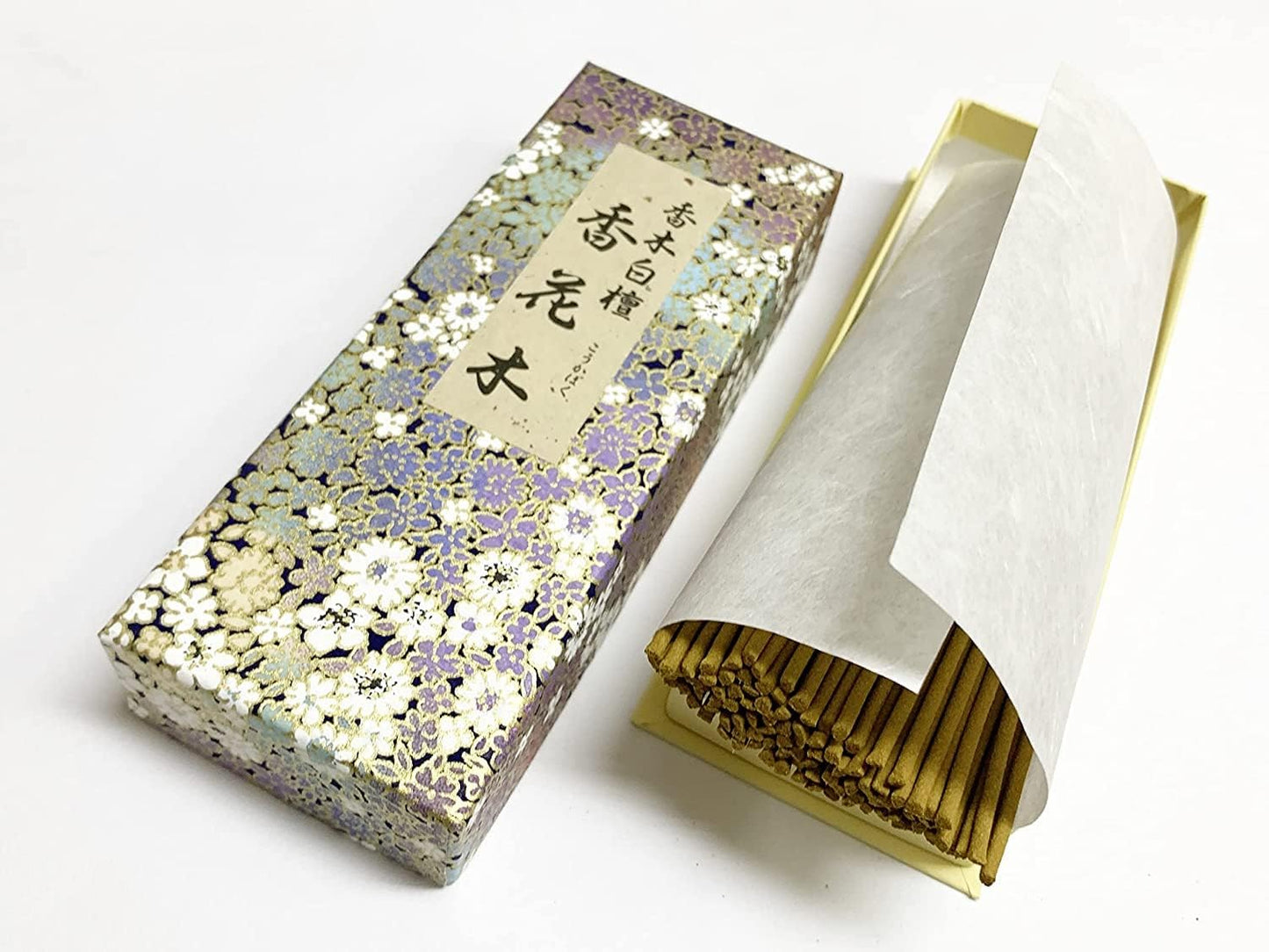 Sandalwood Japanese Incense Sticks byakudan koukaboku.Long-Established Incense Sticks Maker Awaji Baikundou. [Made in Japan] Awaji Island, Yellow