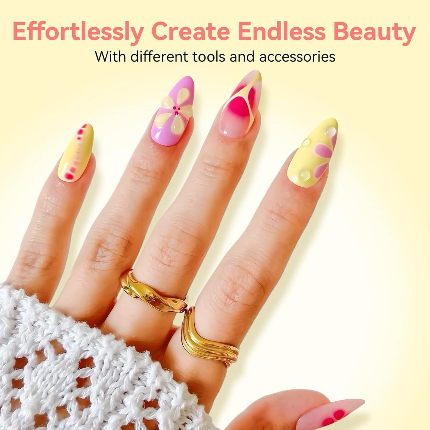 Makartt Clear Blooming Gel 15ml UV LED Soak Off Nail Art Polish for Spreading Effect Marble Nail Polish Gel Paint Nail Designs for DIY Color Flower Watercolor Magic Beauty Gift