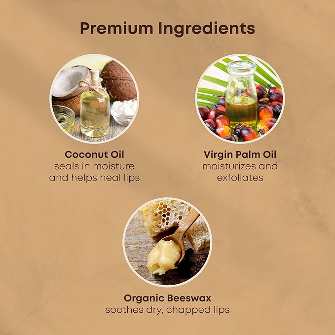 Organic Lip Balm With Coconut Oil | Handmade In the USA | Vanilla Dream 4-Pack | Natural Lip Balm | Coconut Oil Lip Balm for Dry & Cracked Lips | Beeswax Lip Balm | 4 Lip Balm Pack