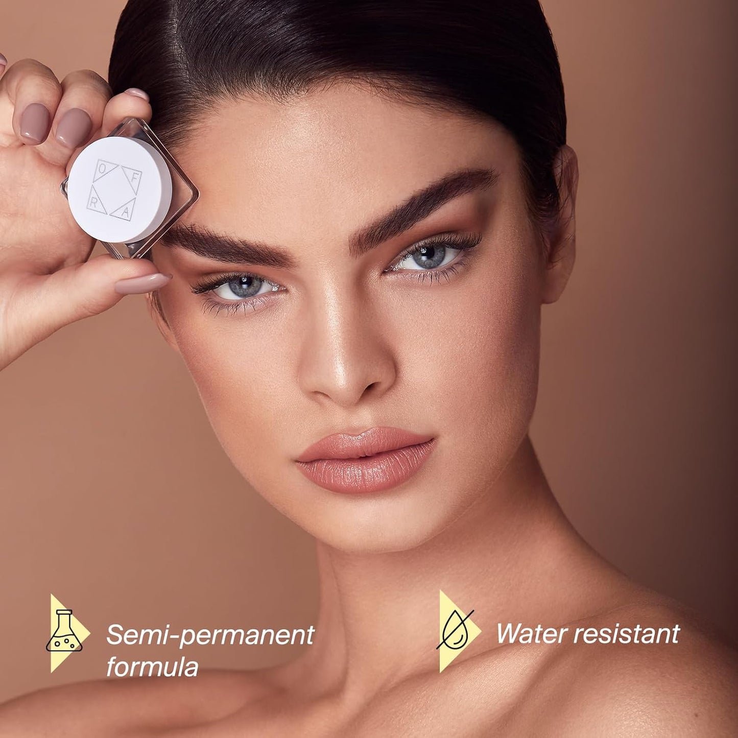 Ofra Eyebrow Gel - Dark Blonde - Semi-Permanent Brow Gel, and Waterproof Eyebrow Filler - 5g