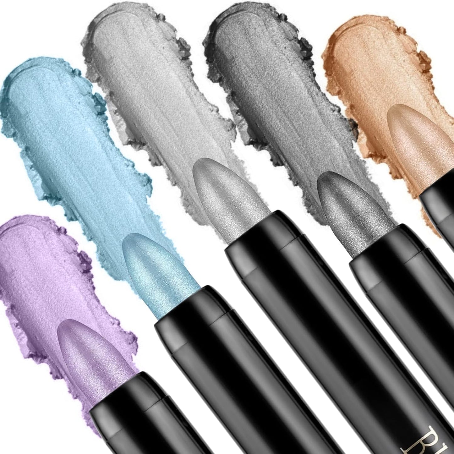 Boobeen Waterproof Eyeshadow Stick - Shimmer Cream Eyeshadow Pen for Easy Glitter Eye Makeup