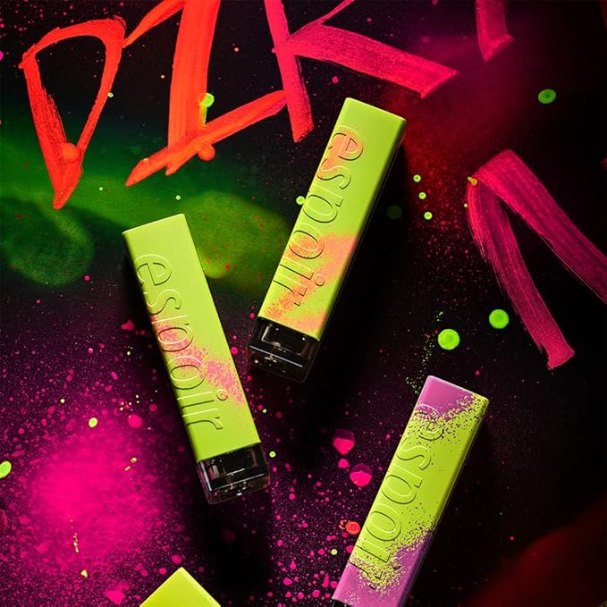 ESPOIR Dirty Neon vegan shine lipstick #Lip Care Balm(4.5g) | Wearable Shine Neon with Bright Acid Color Lip Stick | a Moist and Soft, Long Lasting Lipstick | Korean Makeup