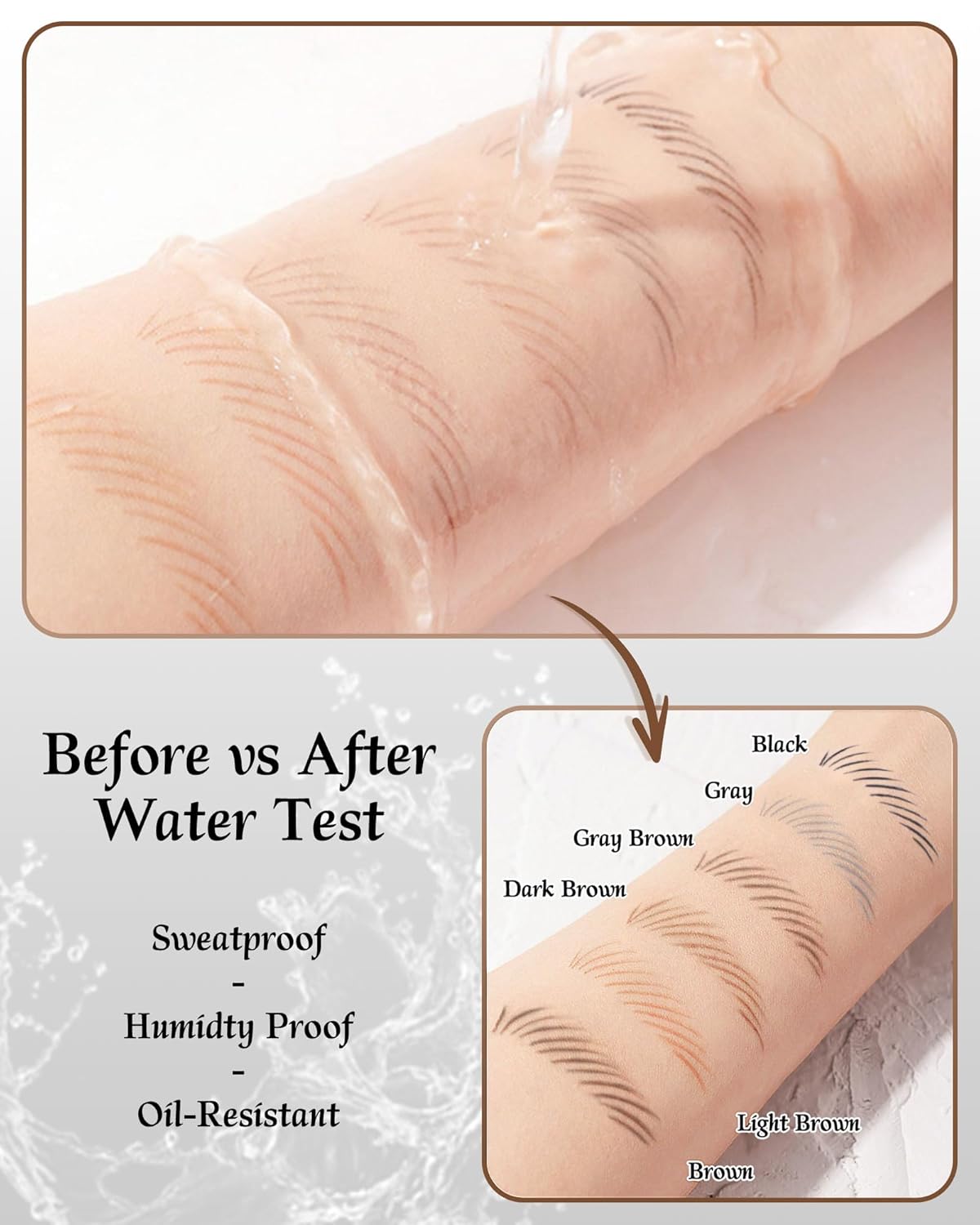 12 Piece Waterproof Eyebrow Pencils for Women Brown w/Microblading Eyebrow Pencil & Brow Trimming Supplies Kit Permanent Eye Brow Liners Set For Salon-Quality Shaping & Filling Of Marks