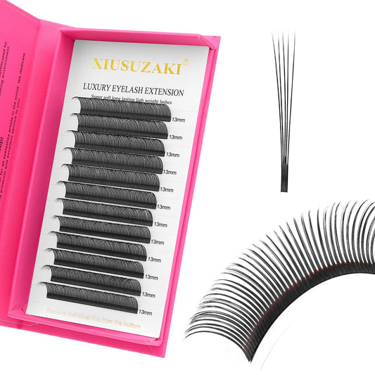 5D Flower Lash Extensions Spikes Lashes 0.07 Matte Black D Curl Lashes 14mm Volume Eyelash Extension Lash Trays Professional Use(5D Flower,0.07-D,14mm)