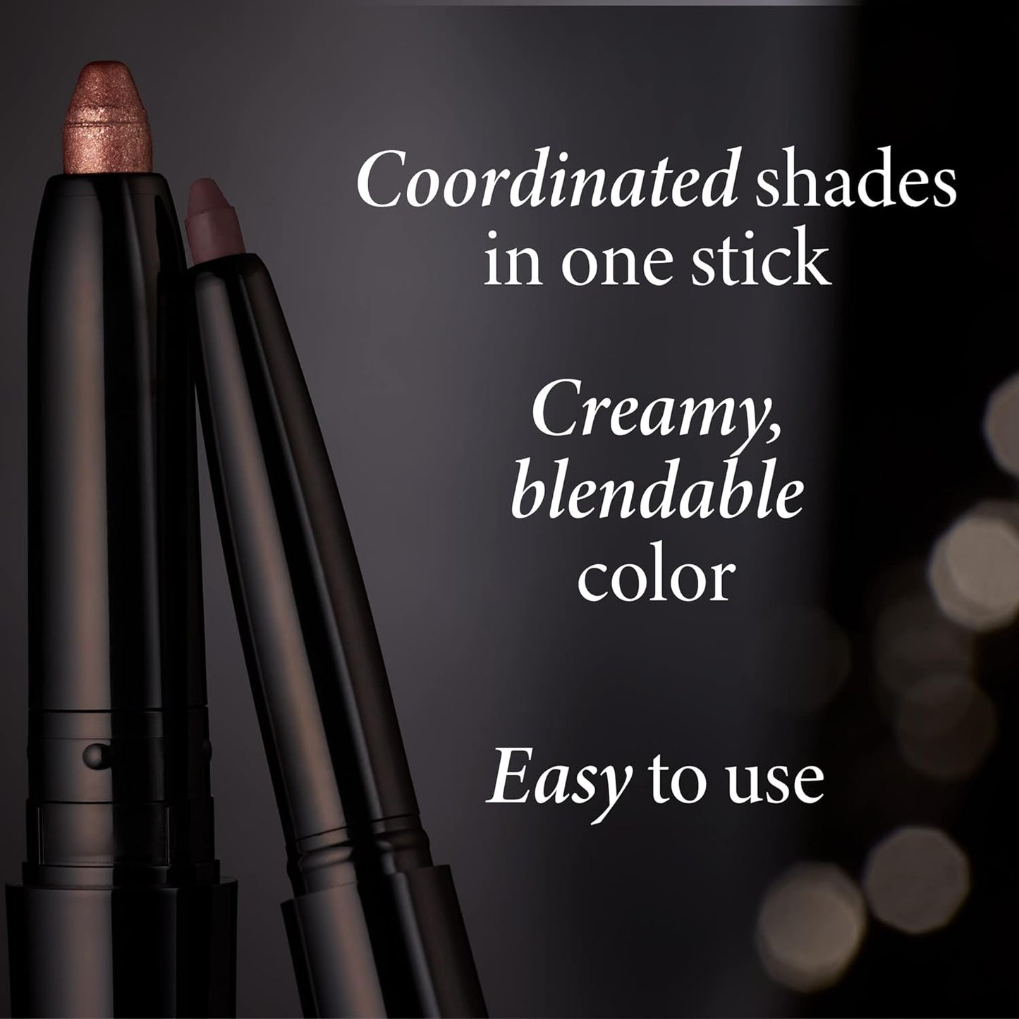 LAURA GELLER NEW YORK Swipe-n-Line Dual-Ended Eyeshadow + Eyeliner - Classic (Onyx/Champagne) - Cream Eyeshadow & Smooth Glide Eyeliner - Waterproof & Crease-free Color