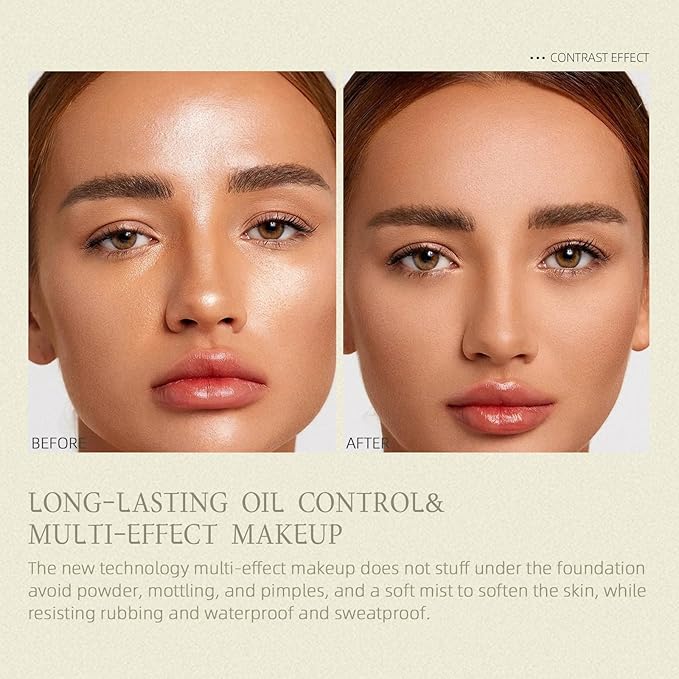 Loose Setting Powder Translucent, Face Matte Finishing Powder Brightener Makeup, Waterproof High-Definition Traceless Long-Lasting Oil Control, polvo traslucido maquillaje para mujer, 04