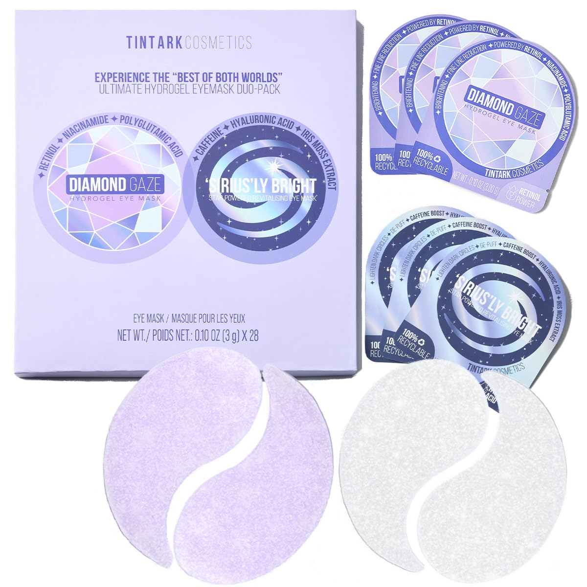ULTIMATE HYDROGEL EYE MASK 28 Pairs Under Eye Patches, Rejuvenate Eye Area Reduce Dark Circles Puffiness, Tiredness Bags, Gel Pads Brightening, Plumps Fine Lines