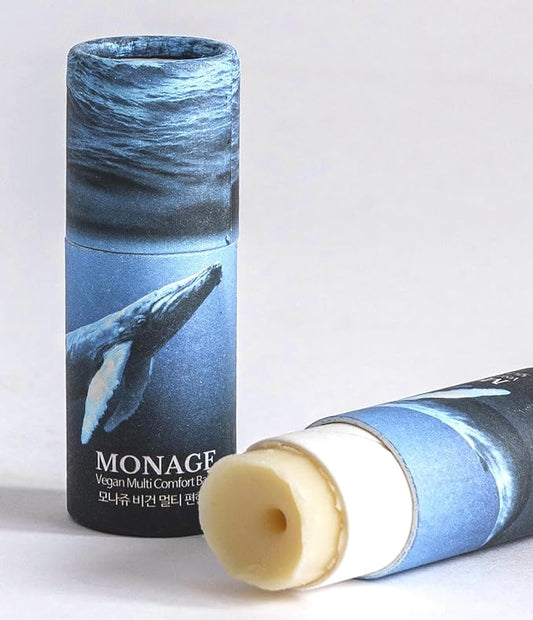 Korea Vegan & Nourishing & Moisturizing Lip Care Made from 100% Natural Ingredients, Organic Moisturizer for Dry, Cracked Lips & Skin, Long-lasting Lip Balm, Comfort, 0.38 Ounce