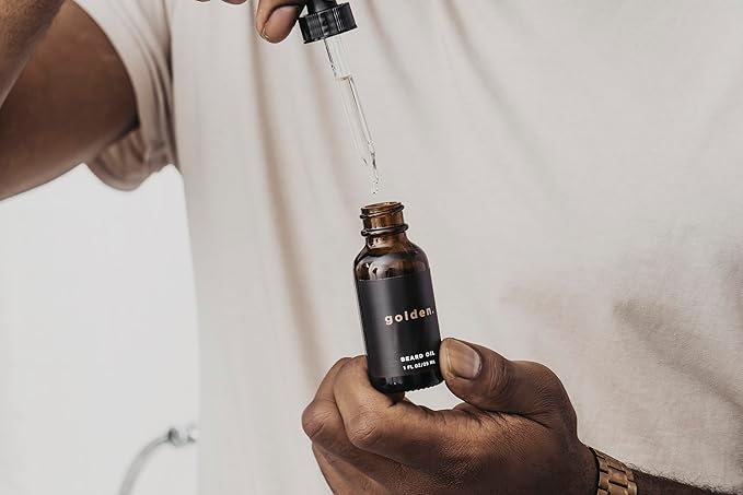 Golden Grooming Co. Beard Kit Bundle: Complete Beard Care - Beard Oil, Balm, Shampoo - All-Natural - Softens, Strengthens, and Nourishes Hair & Skin - Promotes Growth & Grooming - Gift for Him