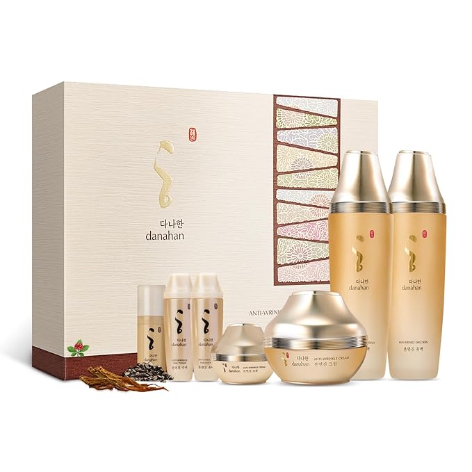 Bon Yeon Jin Skin Care 3-piece Set, Toner 5.4 fl oz(160ml), Emulsion 5.4 fl oz(160ml), Cream 1.69 fl oz(50ml) | Anti-Wrinkle, Moisturizing, Hydrating, Soothing, Korean Skin Care