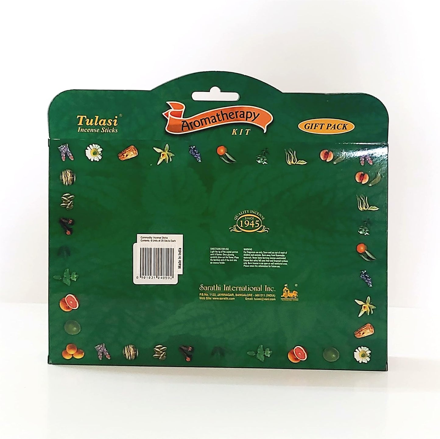 Tulasi Premium Aromatherapy Incense Sticks - Energising, Relaxing, Refreshing, Sensuality, Meditation & Stress Relief Mixed Scents, Hand Rolled with Natural Oils 120 Incense Sticks, 6 in 1 Gift Pack