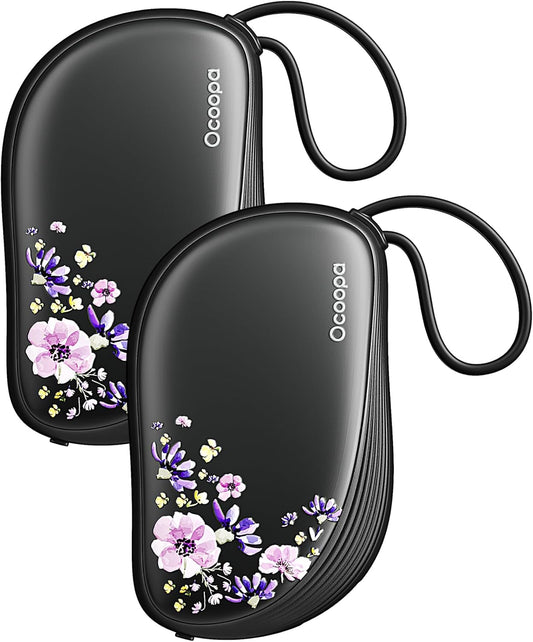 OCOOPA Hand Warmers Rechargeable 2 Pack, Ultra Slim Electric Hand Warmers, Portable Pocket Heater, Comb-Inspired, Fits in Gloves,UL Certified, Winter Essentials,UT5 Sway