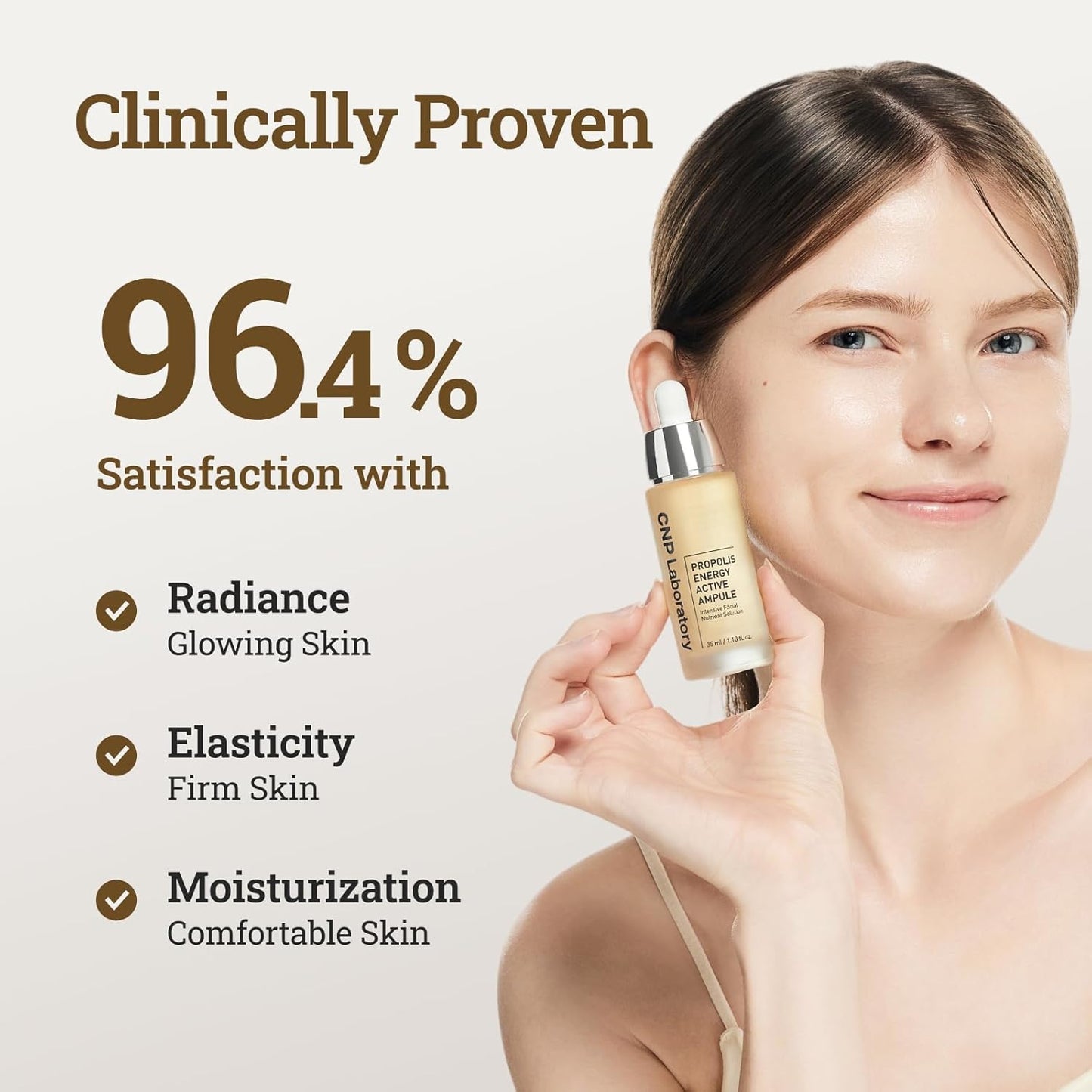 CNP Honey Glow Serum - Hyaluronic Acid & Propolis for Hydrating, Anti-Aging, Centella Soothing Serum, for Sensitive Skin, Korean Skin Care (1.18 fl. oz)
