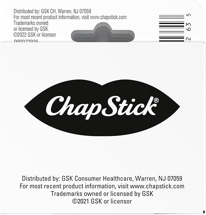 ChapStick Classic Medicated Lip Balm Tubes, Chapped Lips Treatment and Skin Protectant - 0.15x12 Oz