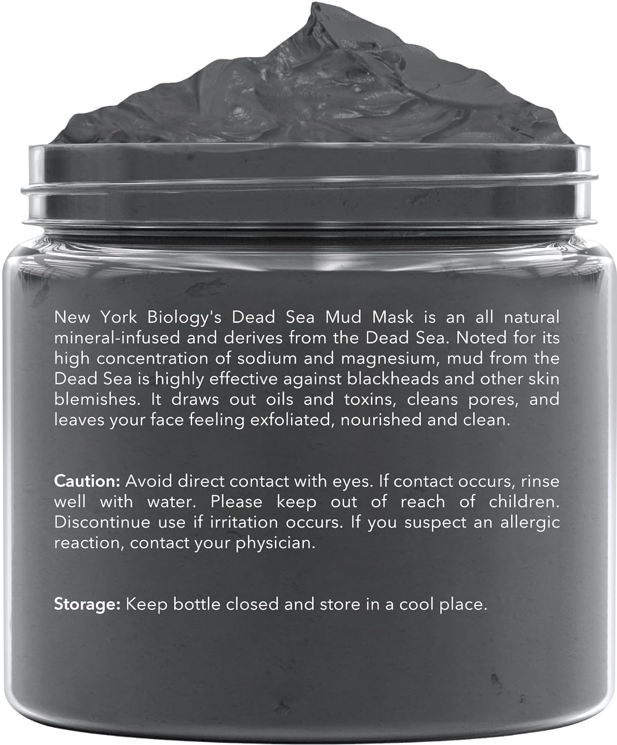 New York Biology Dead Sea Mud Mask for Face and Body | with Tea Tree | Spa Quality Pore Refiner for Oily Skin | Natural Skincare for Women & Men | Tighten Skin for A Healthier Complexion | 8.8 oz
