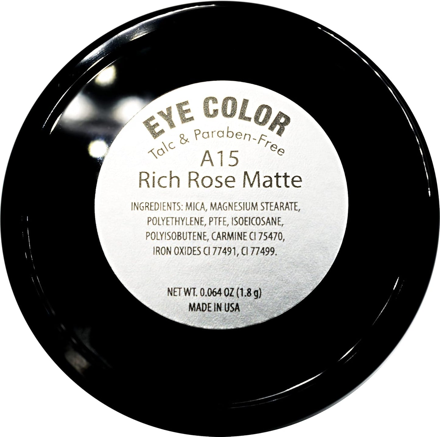 Rich Dusty Rose Pink Matte Red Mauve Pressed Powder Single Vegan Eyeshadow; Talc, Paraben & Cruelty Free