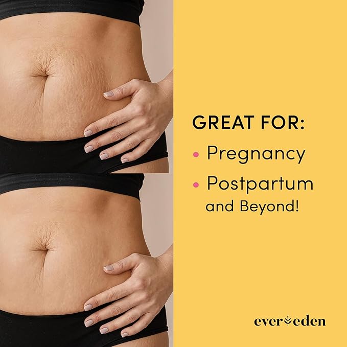 Evereden Nourishing Stretch Mark Cream 50ml | Clean and Unscented Pregnancy Skincare | Stretch Mark Prevention