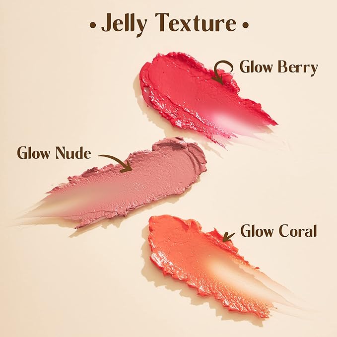 Vegan Tinted, Lip Moisturizer Gifts Sets & Hydrating Lip Balm Set, Natural Lip Balm for Dry Cracked with Argan Oil, Sunflower Oil and Hyaluronic, Not Tested on Animals (3 Packs)