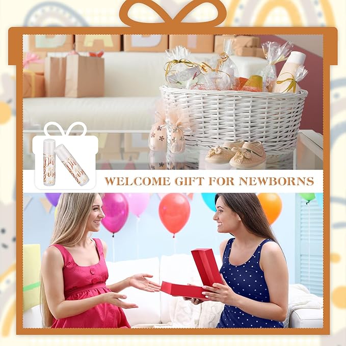 Fumete 50 Pack Jungle Animal Baby Shower Party Gifts Favors Bulk Lip Balms for Guests Boys Girls Neutral Gender Reveal Favors for Baby Shower Prizes Souvenirs Bags Stuffer Classroom Prizes