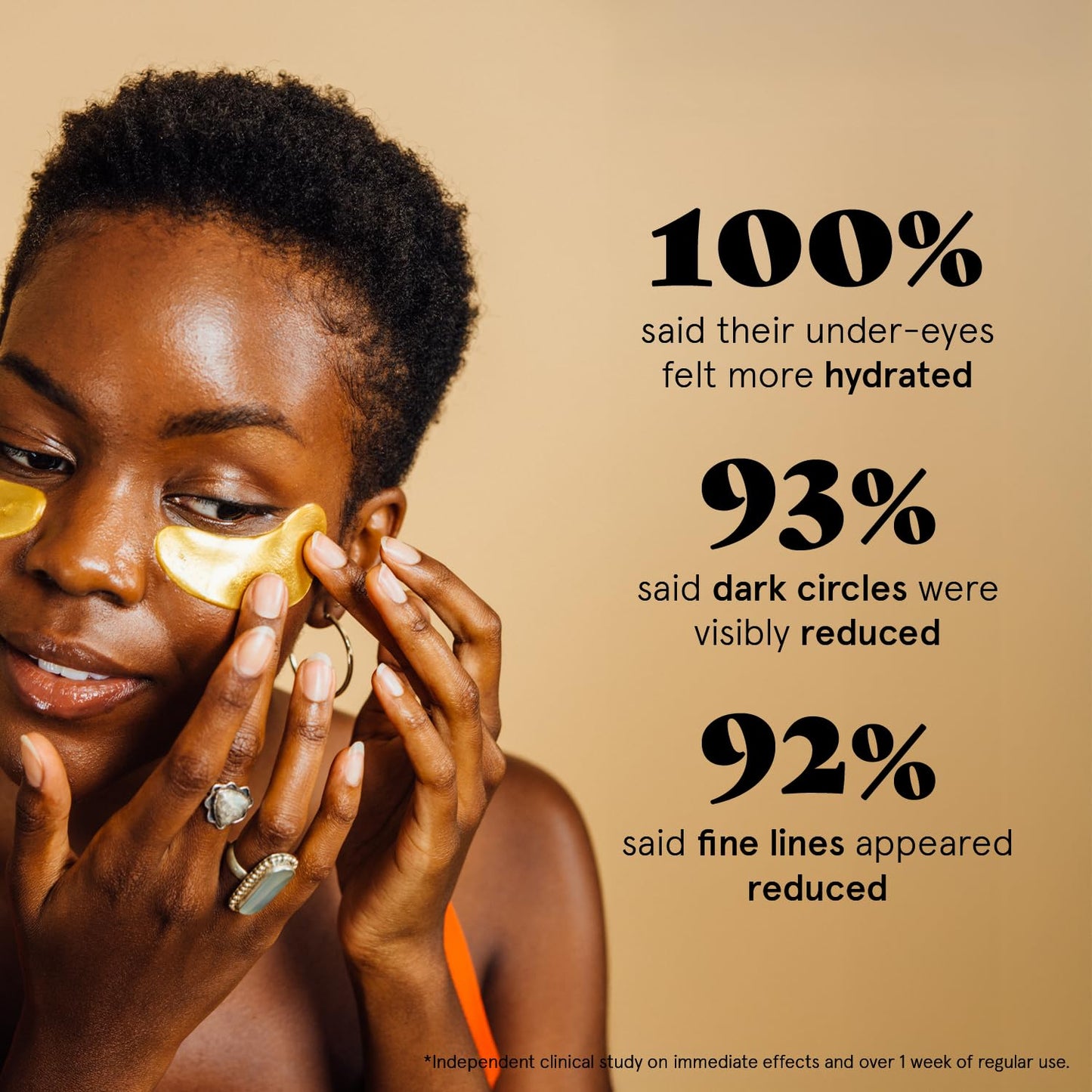 grace & stella Award Winning Under Eye Mask - Travel Essentials - Birthday Gifts for Women - Gel Eye Patches for Dark Circles, Puffy Eyes, Wrinkles, Undereye Bags - Vegan - Self Care (24 Pairs, Gold)