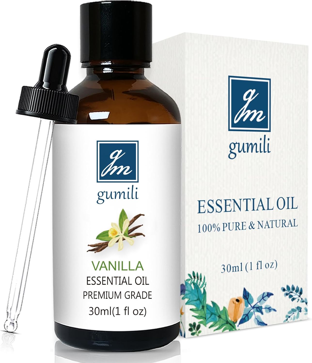 Vanilla Essential Oil – 1 Oz Vanilla Oil for Skin & Diffuser | Home Fragrance Oil for Body, Lotion, Candles, Soap, Dryer Balls, Slime & More