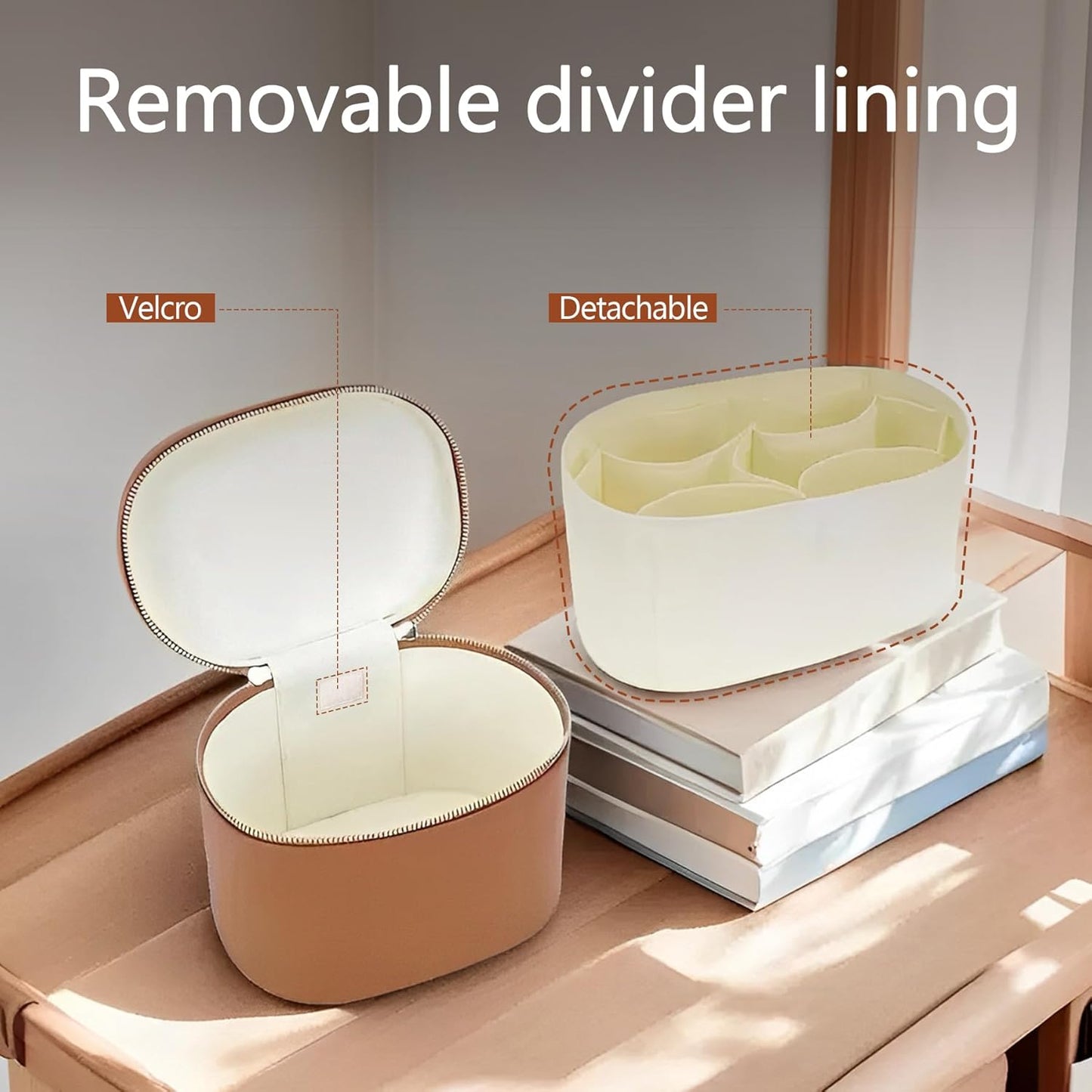 Upgrade Makeup Bag Travel Toiletry Bag Portable Cosmetic Makeup Organizer Bag Detachable Compartments(Black-dark and sophisticated style)