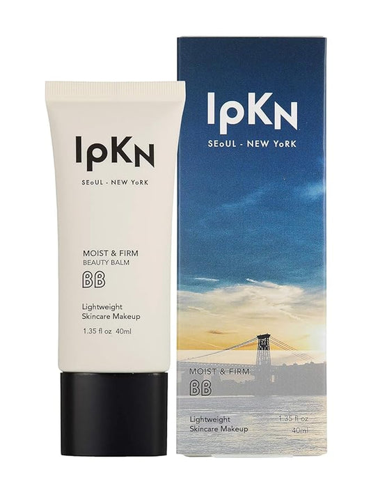 IPKN Moist & Firm BB Cream - Ultra-Hydrating Daily BB Cream with or without SPF40 - Lightweight, Non-Greasy Face Base with Antioxidants for Smooth, Radiant Skin