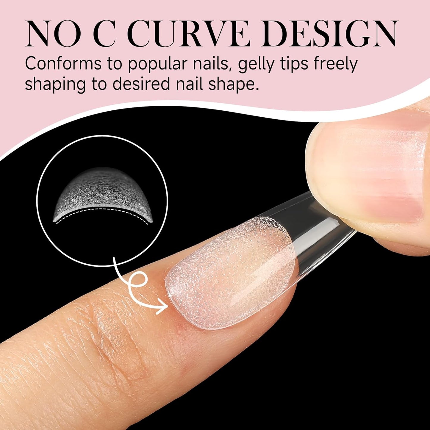 Long Stiletto Gel Nail Tips Full Cover 360pcs Long Stiletto Almond Fake Clear Nails Tips Half Matte Acrylic Press on Nails for Nail Extension DIY Art Salon 12 Sizes