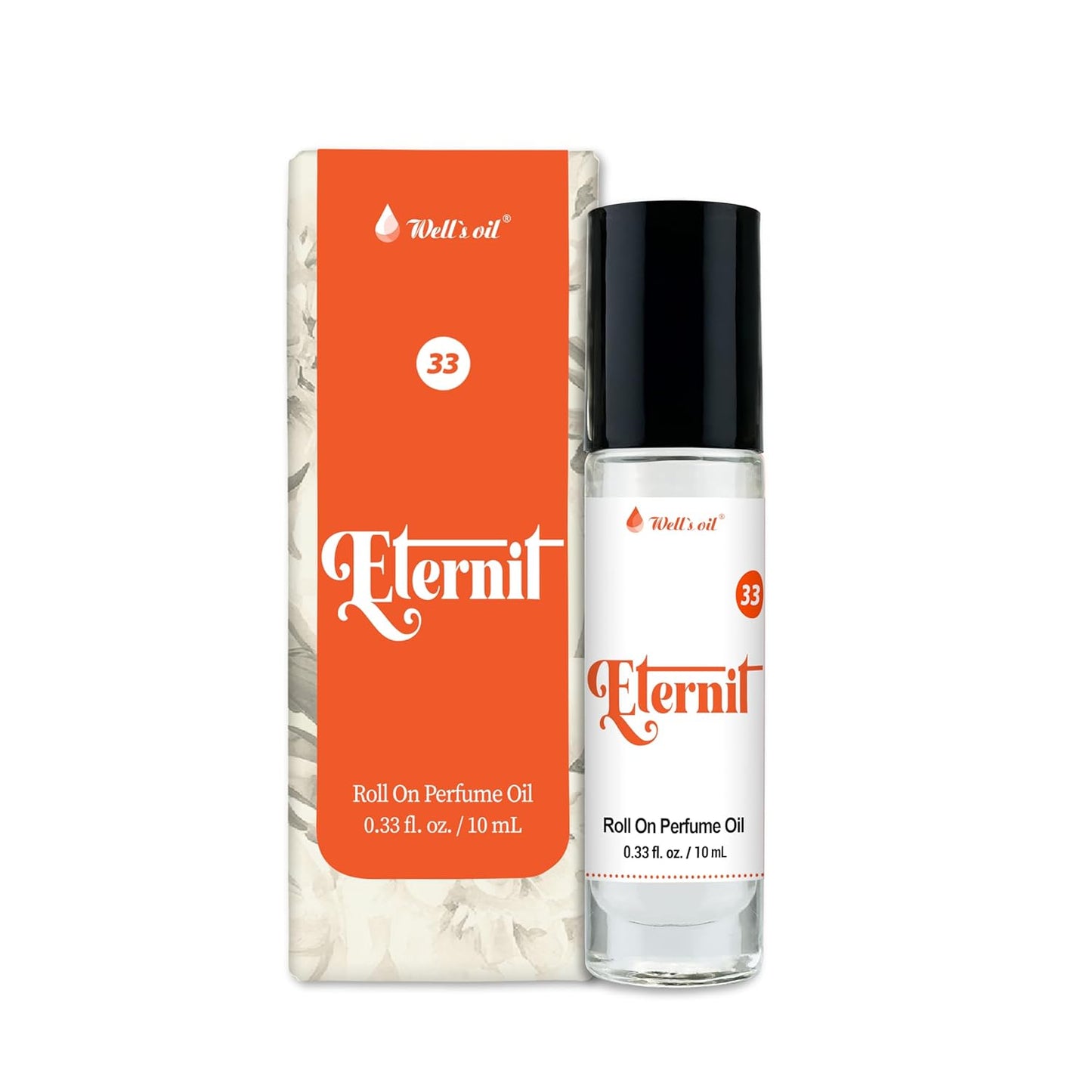 Well's Oil Roll-On Perfume Oil (Eternit) | Aromatic & Citrus Notes | Long-Lasting | Paraben-Free | 0.33 Fl Oz / 10 ml