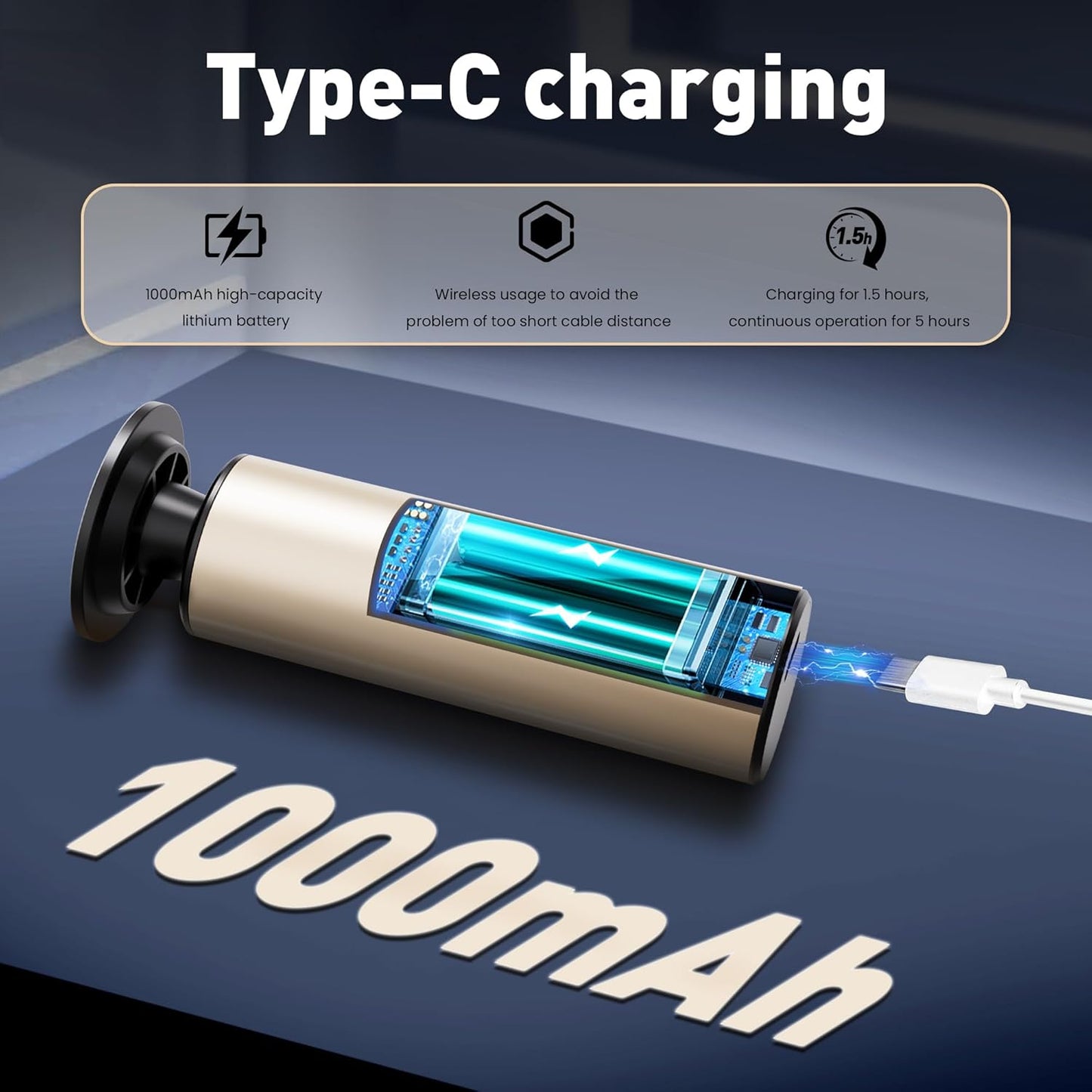 Electric Foot Callus Remover,2 in1 Rechargeable Callus Remover for Feet,9-Speed Wireless Electric Foot File Nail Grinder,Foot Scrubber Pedicure Tools for Dead Skin Dry Cracked Feet (Gold MINI)