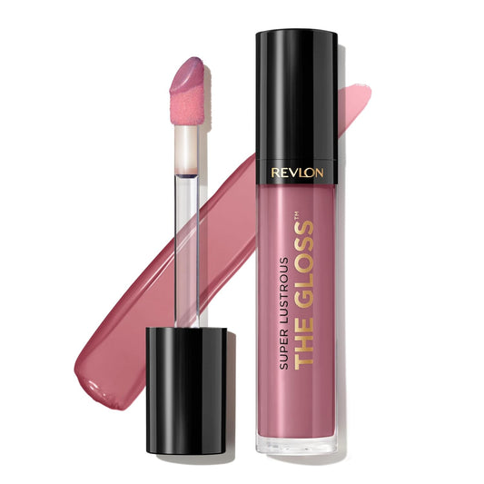 Revlon Super Lustrous Lip Gloss, Non-Sticky, Hydrating, High Shine Finish, 306 Taupe Luster, 0.13 oz