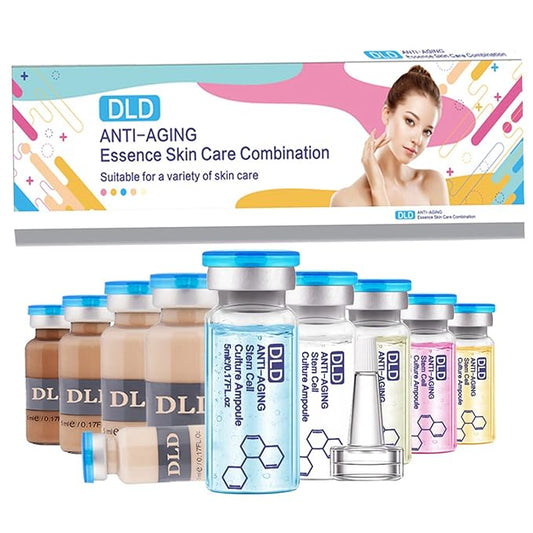 BB Facial Glow Starter Kit Facial Pigment Serum Treatment Kit,Anti-Aging Serum Pigments Set for Micro-needling Skin Treatment 10 Vials 5ml Hyaluronic Acid Ampoule foundation Essence Skin