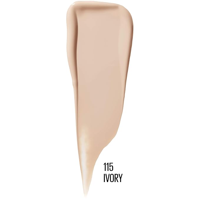 Maybelline Dream Urban Cover Flawless Coverage Foundation Makeup, SPF 50, Ivory