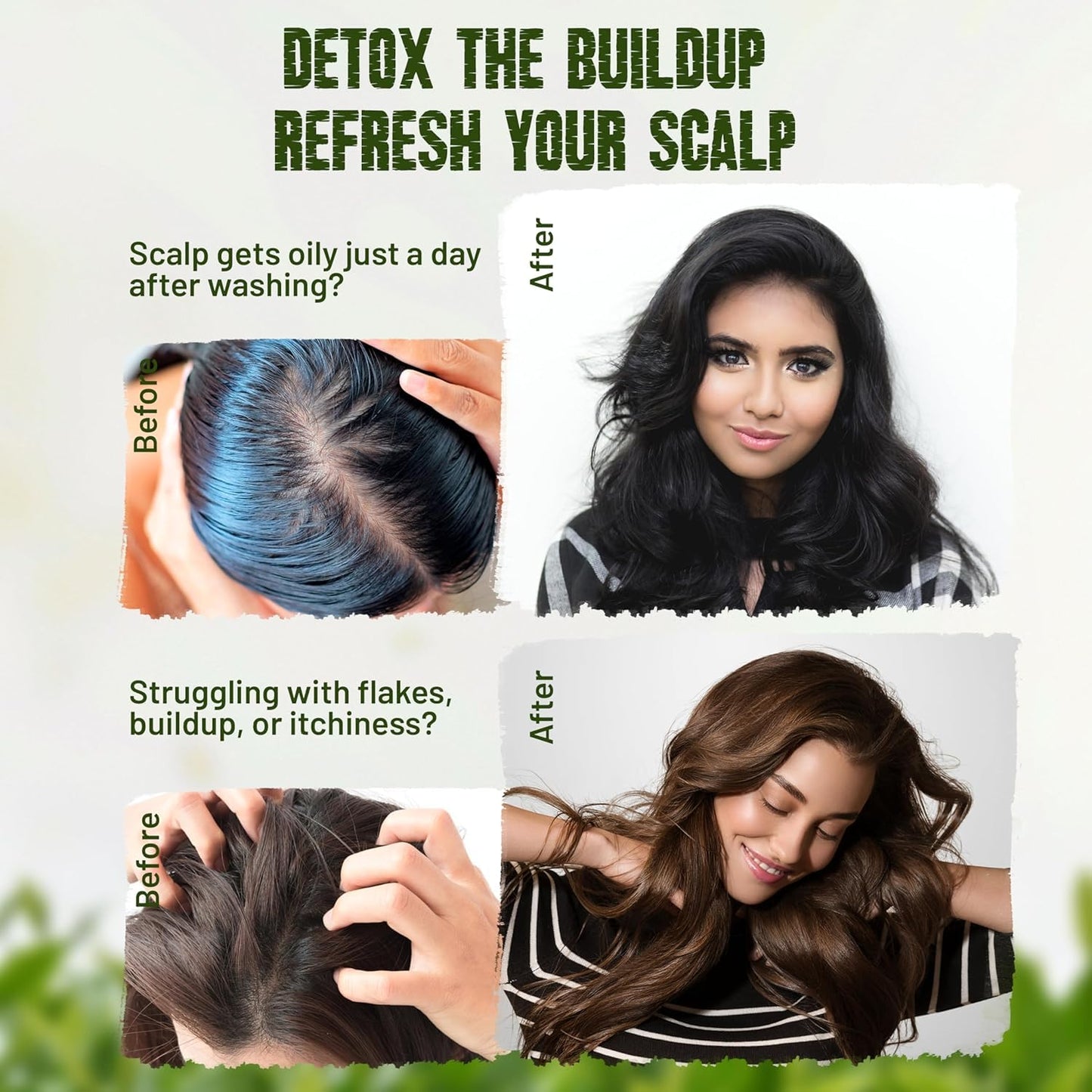 Herbishh Tea Tree & Mint Shampoo Bar – Tea Tree Oil Soap Bar for Oily Hair & Scalp Cleanse – Solid Travel Size Shampoo for Men & Women – Minty Deep Cleansing, 3.53 oz pk of 4