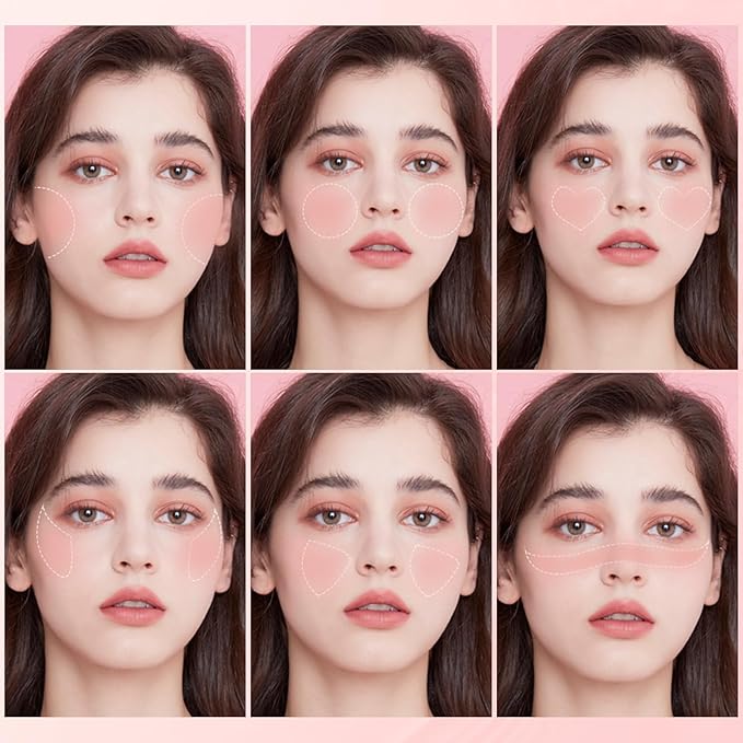 FOCALLURE Silky Cream Liquid Blush,Leaving a Matte Dewy Makeup Look,Easy to Apply and Create a Natural Flush,Long Lasting and Lightweight Cheek Blush Face Makeup,CATCH ME