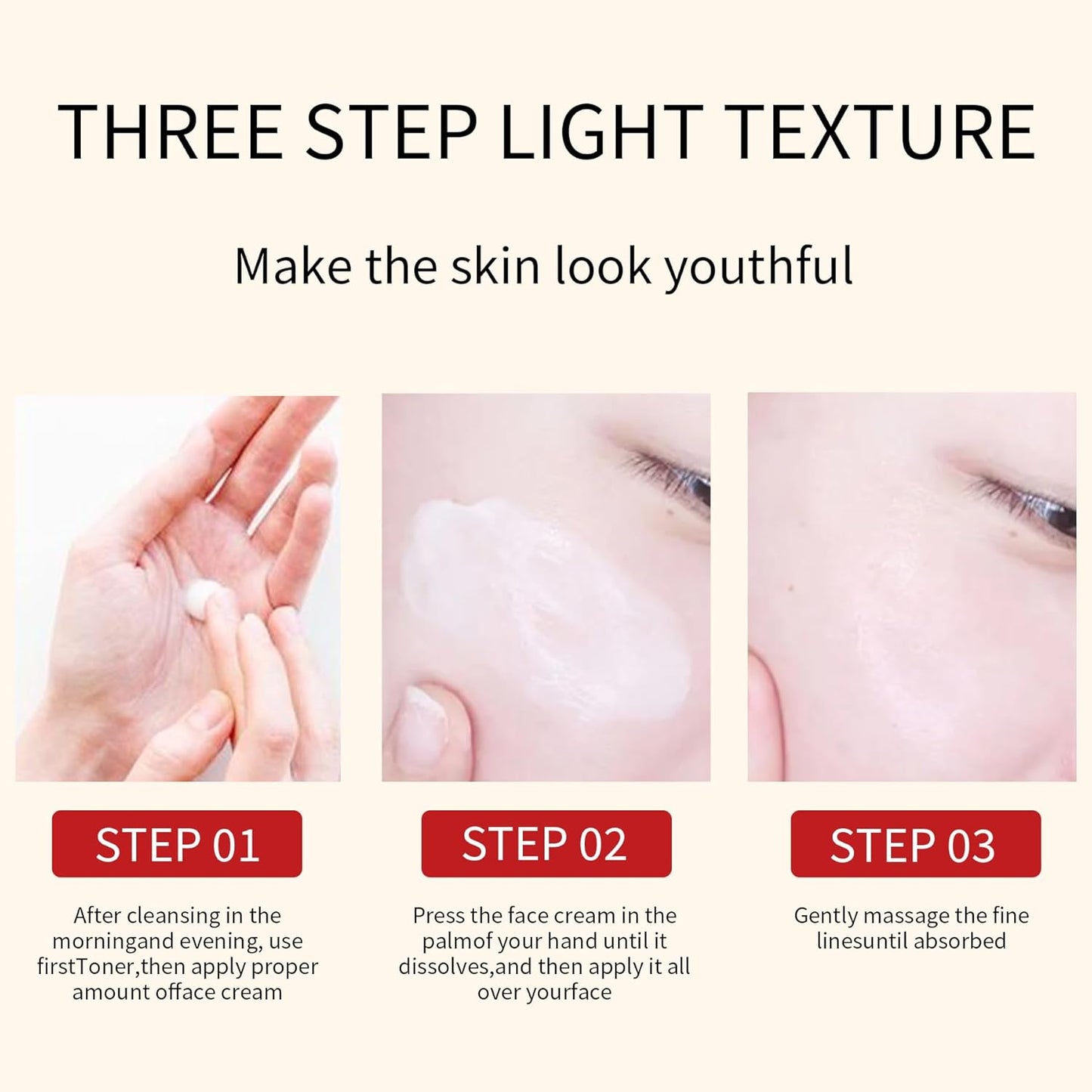 QINGLIN Polypeptide Tightening Anti-Wrinkle Cream, Firming and Smoothing Face Moisturizer， Lift & Hydrate Full Face for Youthful Skin