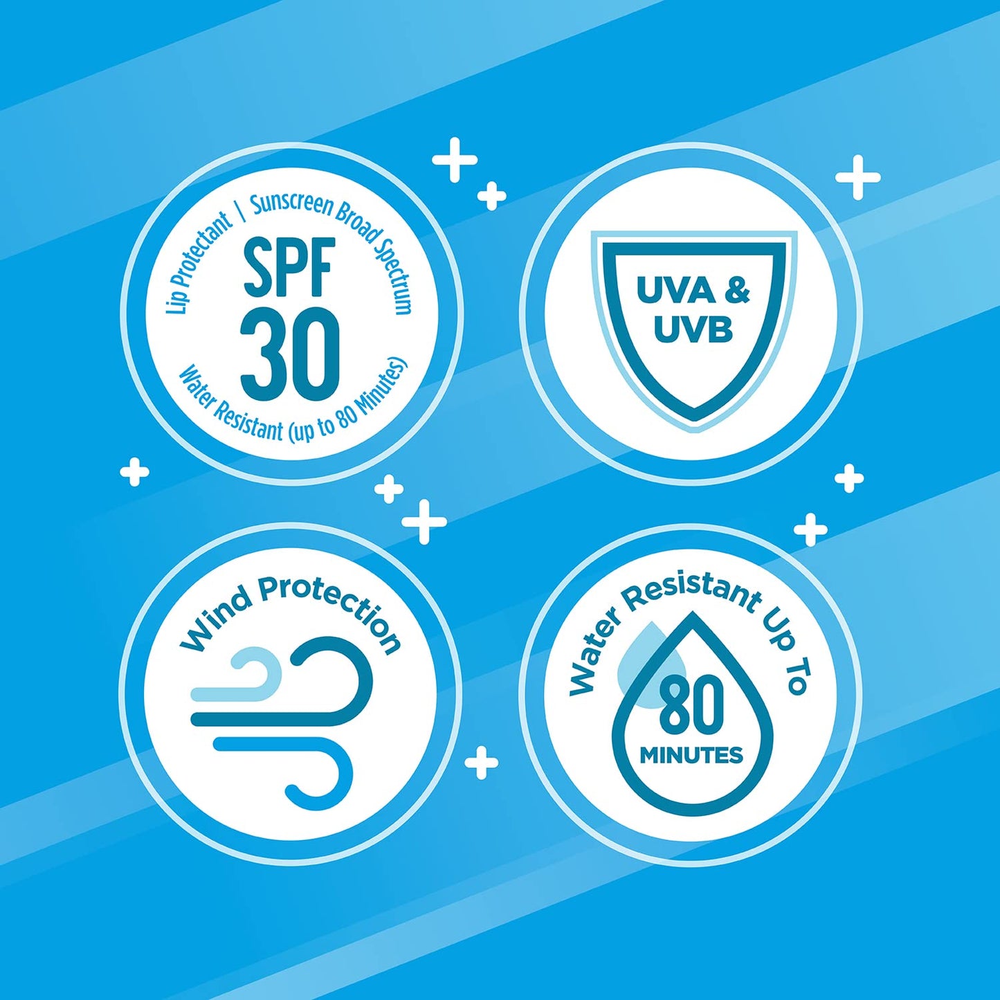 Carmex Weather Guard Moisturizing Lip Balm Stick, SPF 30 Sunscreen Broad Spectrum, 6 Count (6 Packs of 1)