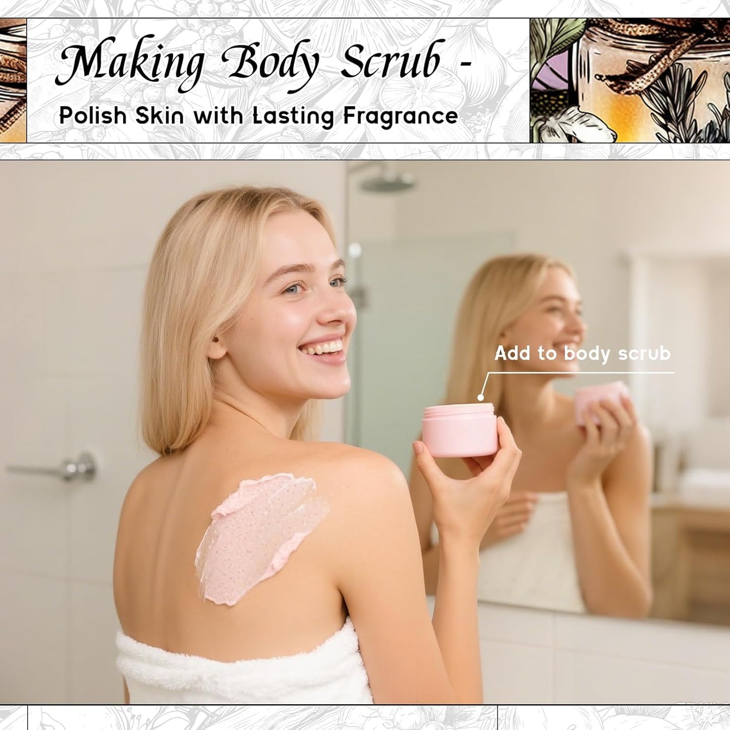 HIQILI Mimosa & Cardamom Fragrance Oil for Candle & Soap Making,Ideal for Essential Oil Diffuser, DIY Perfume, Room Sprays - 1 Fl Oz