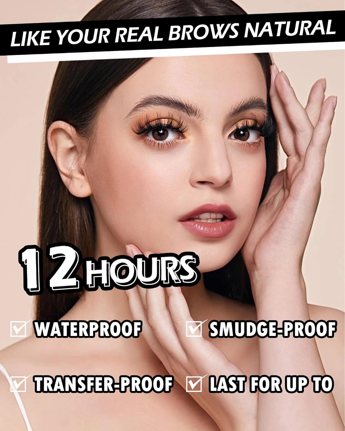 12 Pcs Waterproof Black Eyebrow Pencil Set, Professional Brow Micro Eyebrow Retractable Pencil, Ultra Fine Long Lasting for Eye Brows Women Eye Makeup Shaping & Filling Brow Gel Pen- 01