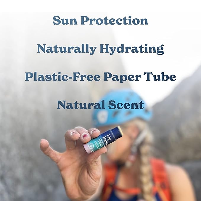 Vegan Lip & Eye Balm, Plant-Based Formula with Shea Butter, Jojoba Oil & Algae Extract for Skin Hydration & Protection, Sea Salt + Kelp Scent, 3-Pack