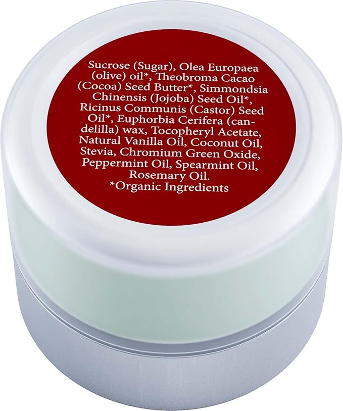 Lip Exfoliator Scrub and Lip Treatment - Gentle Lip Repair for Dry Cracked Lips and Lip Scrubs Exfoliator and Moisturizer - All Naturals Lip Brightening for Dark Lips (Peppermint)