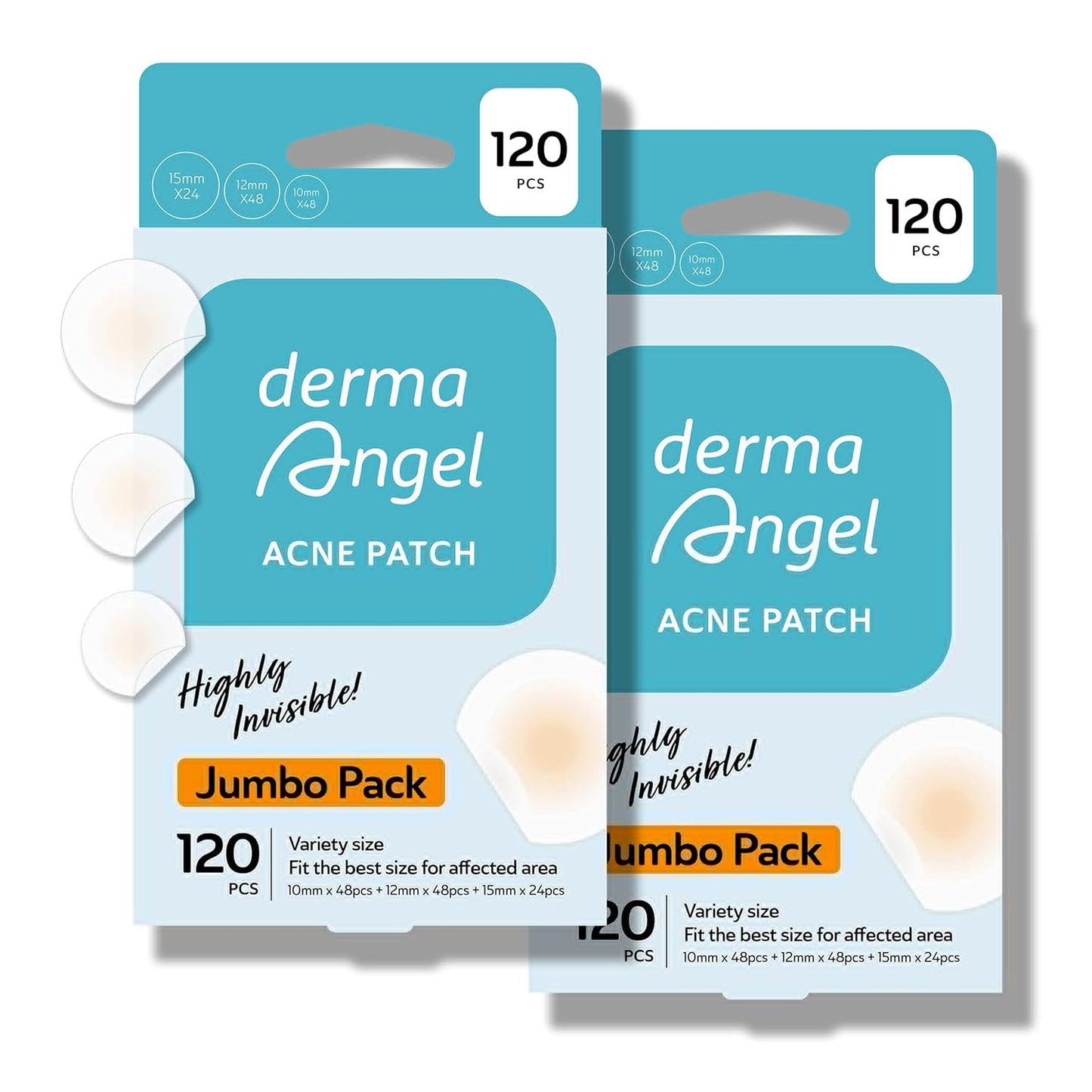 Invisible Pimple Patches for Cystic Acne - Premium Hydrocolloid Acne Patches & Zit Stickers, Cystic Acne Patch with Matte Finish - 240 Count - 3 Sizes Invisible Plus (Clear Patch)