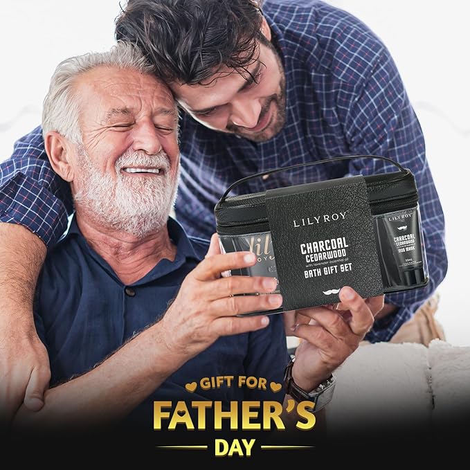 Fathers Day Bath Spa Gift Set Birthday Spa Gift Basket for Men Father's Day Luxury Bath and Body Gift Set for Men for Father 10 Pcs Spa Kit Gifts Set for Christmas Birthday Gift for men