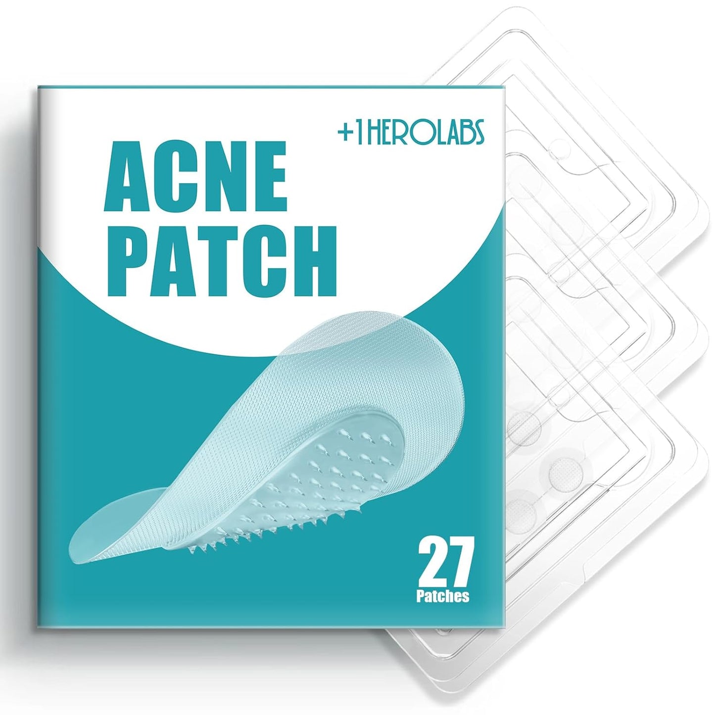Microdart Acne Patch (27 Patches) - Hyaluronate Acid & Salicylic Acid Hydrocolloid Pimple Patch for Deep, Early and Hidden Blemishes (27 Count (Pack of 1))