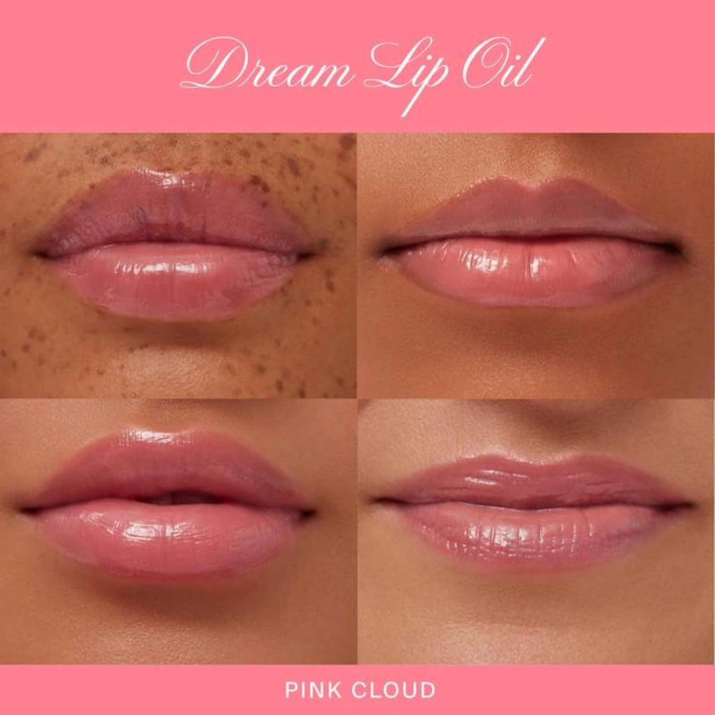 Summer Fridays Dream Lip Oil - Tinted Lip Oil with Moisturizing Sheer Coverage, High-Shine and Deep Hydration - Non-Sticky Formula for Long-Lasting Softness - Pink Cloud (0.15 Oz)