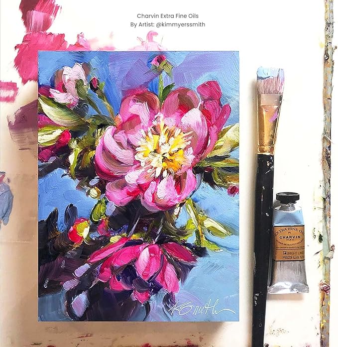 Charvin Extra Fine Oil Paint, Savannah 60 mL - Triple-Milled, Rich Texture, Poppy Oil-Based, Light-Fast, Handmade, Archival Quality