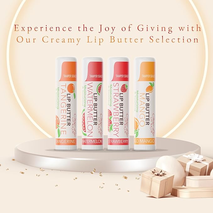 CHAP-LIP Original Lip Balm Hydrating Bulk Chap Stick with Fruit Flavors, Coconut Oil, and Cocoa Butter - Lip Therapy Pack for Men and Women - Gift Set Made in the USA, 60 Pack