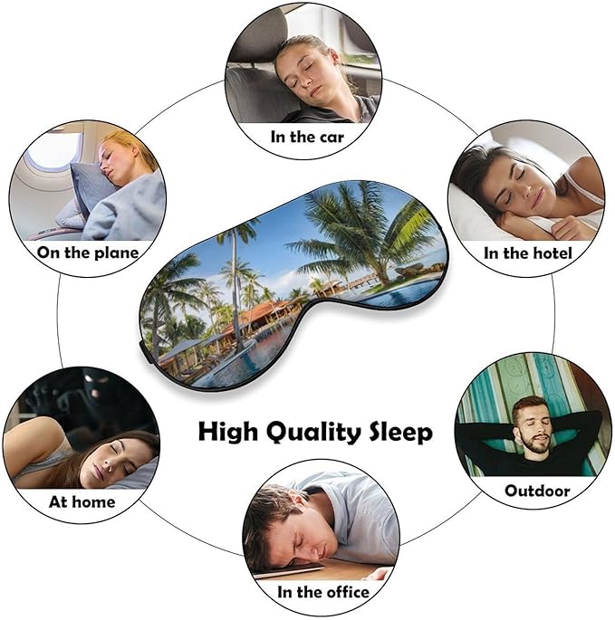 Custom Eye Mask Design Your Own Personalized Eye Shade Add Your Image Text Logo Light and Easy to Carry Effective Shadin Adjustable, DarkGreen, 8.1"x4.1"